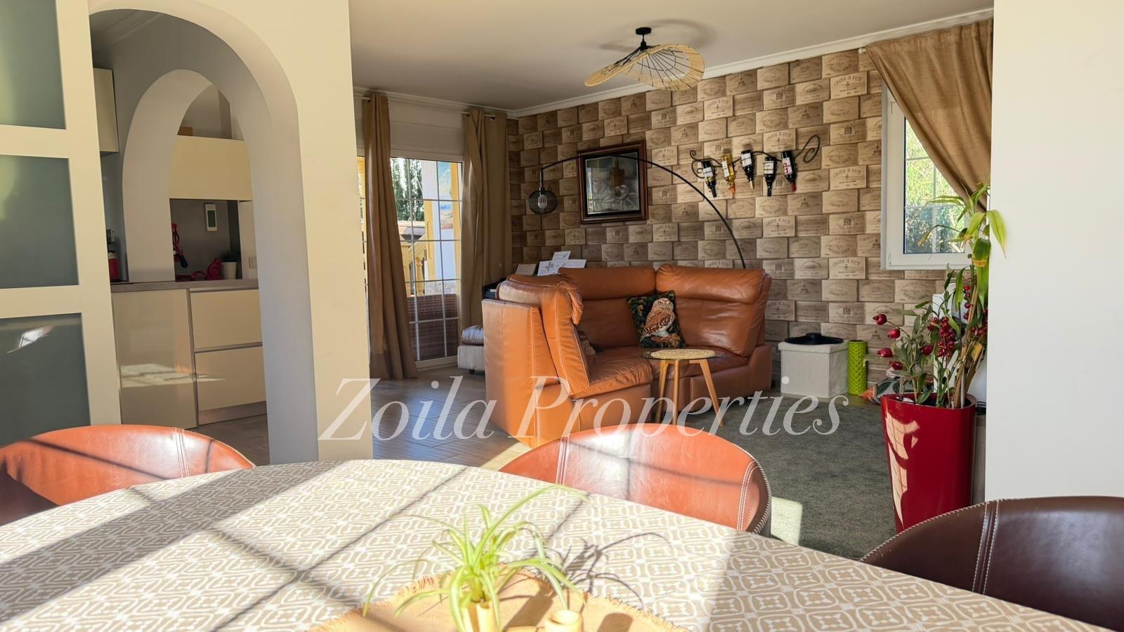 Beautiful detached chalet near the beach.