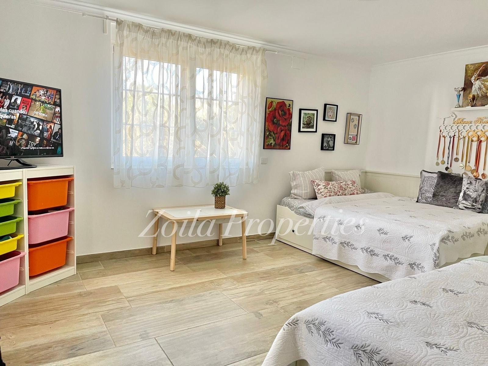 Beautiful detached chalet near the beach.