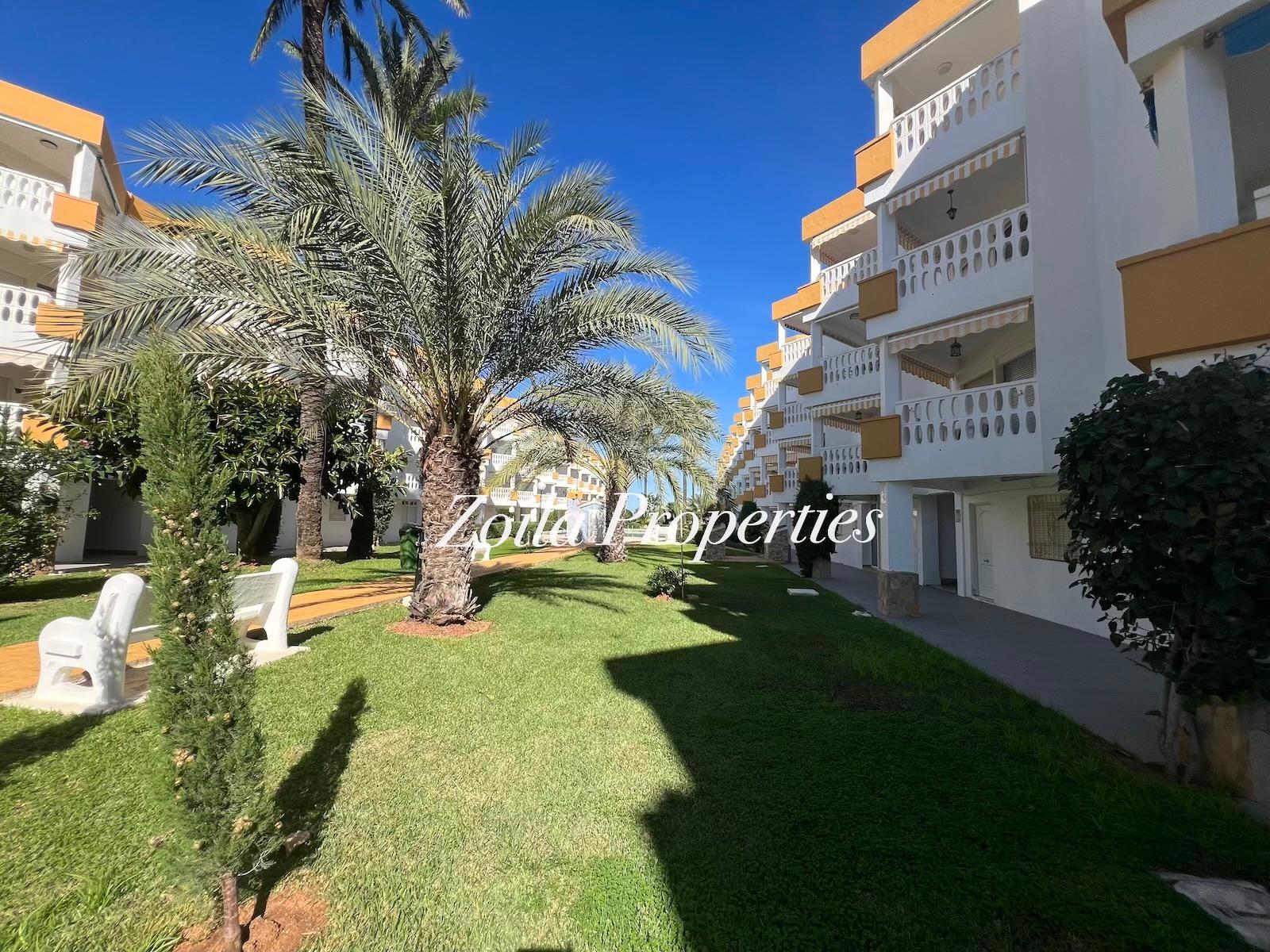 Beautiful ground floor in first line of beach.