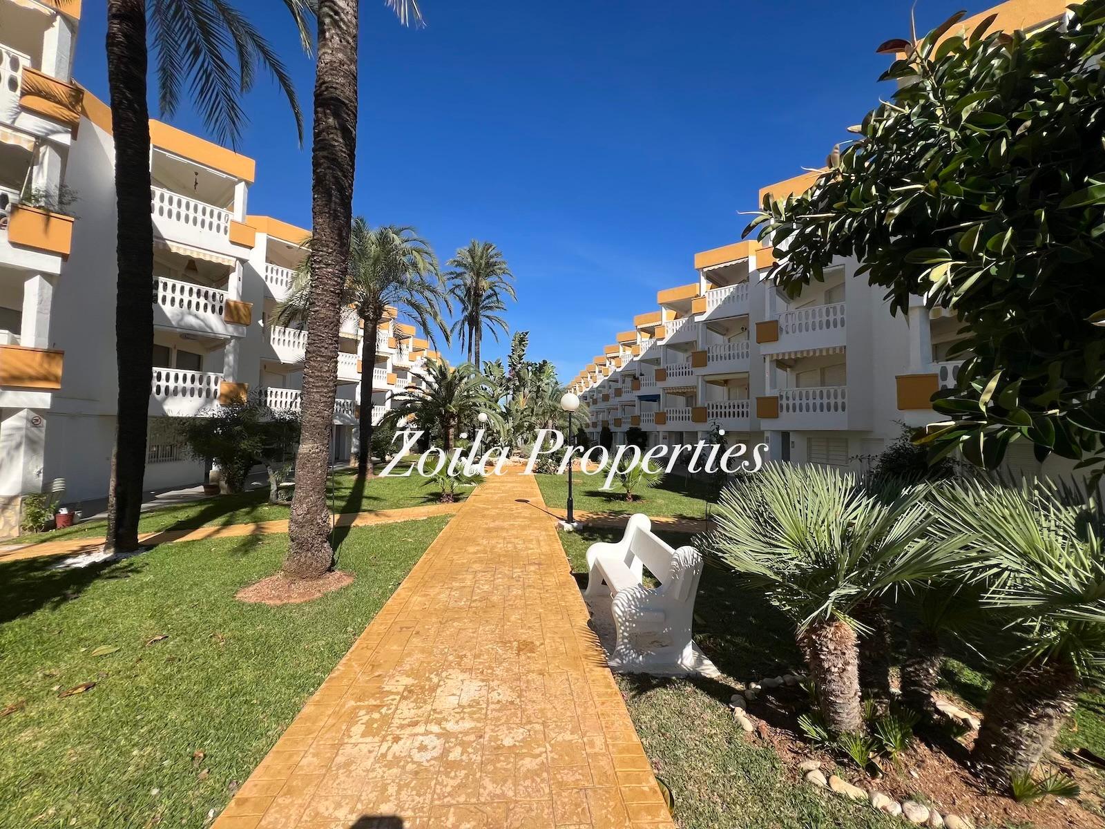 Beautiful ground floor in first line of beach.