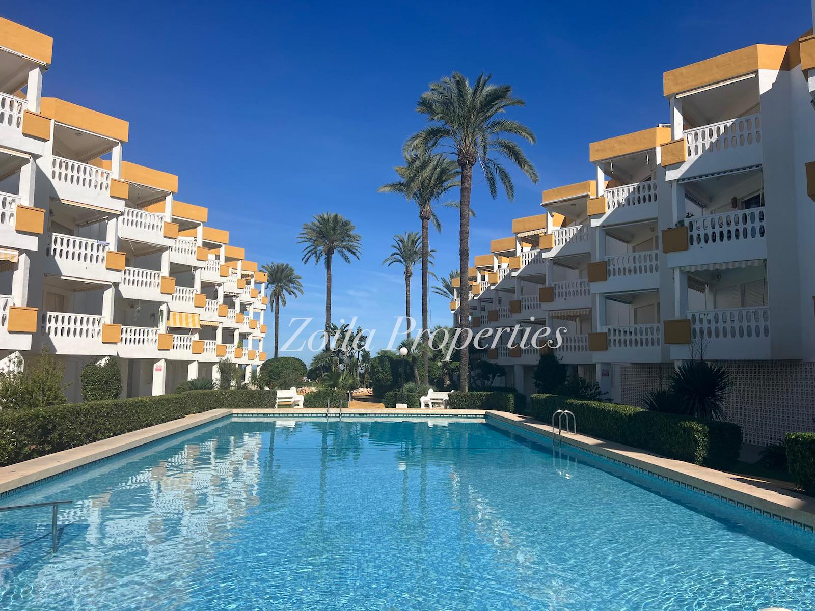 Beautiful ground floor in first line of beach.