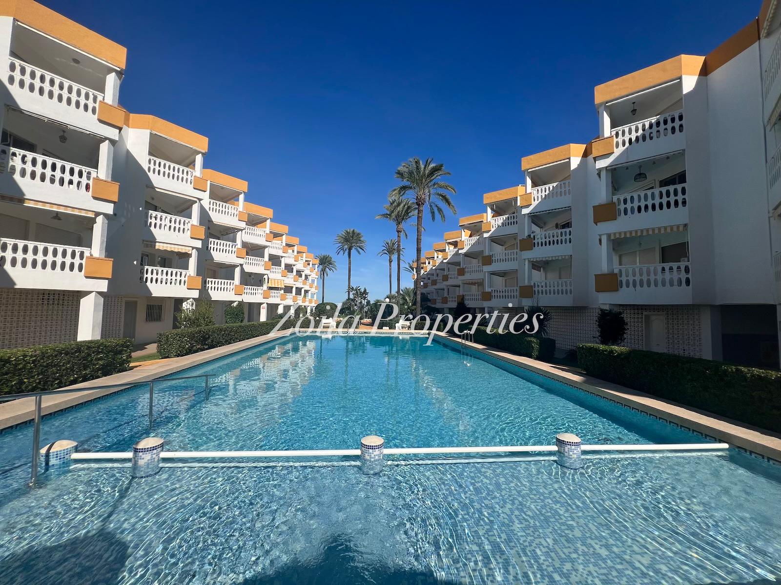 Beautiful ground floor in first line of beach.