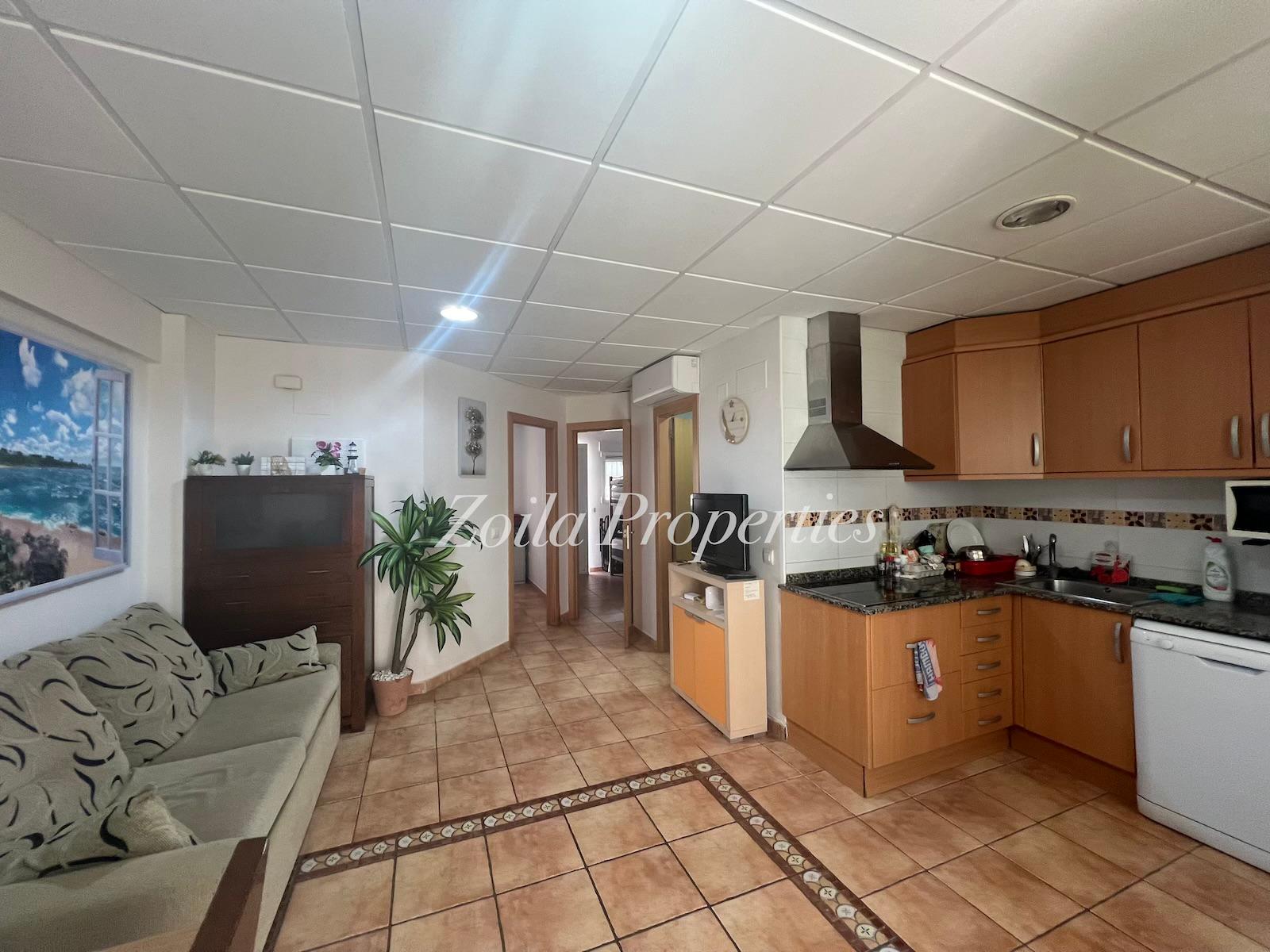 Beautiful ground floor in first line of beach.